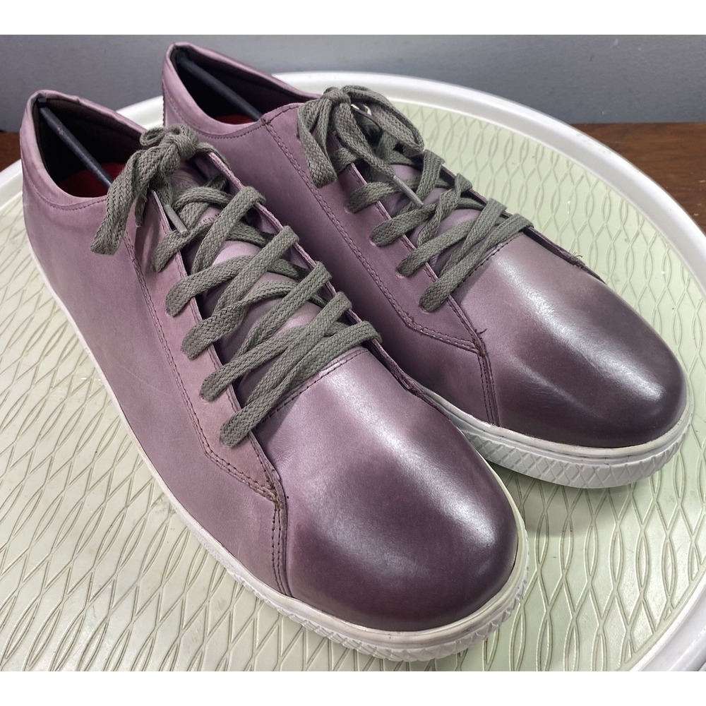 Sandro Moscoloni HASH Men  Purple Leather Dress Shoes Lace-up Loafers 11.5 D NWB